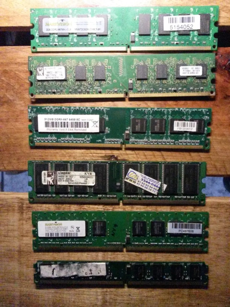 kit memorias Ram ddr2 antigas 800mhz, 667mhz desktop / computador