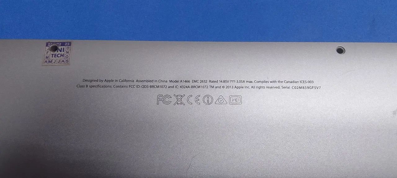 Teclado macbook Air 2013 a 2017 a1466 com base superior sem touchpad - Foto 3