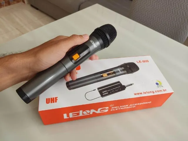 Microfone Sem Fio LE-909 + Com garantia