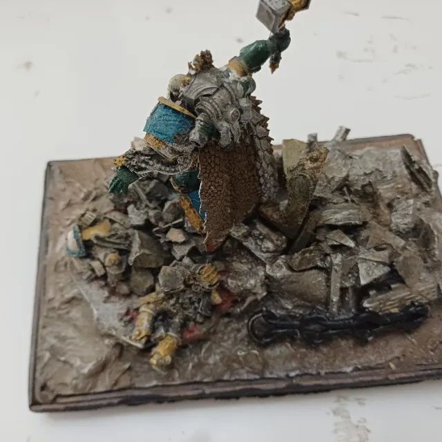 peça de diorama , figura espacial montada e pintada  - Foto 3