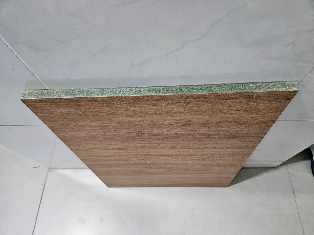 Placa de MDF resistente à umidade de 53 X 43cm, nao fitada, freijó. - Foto 2