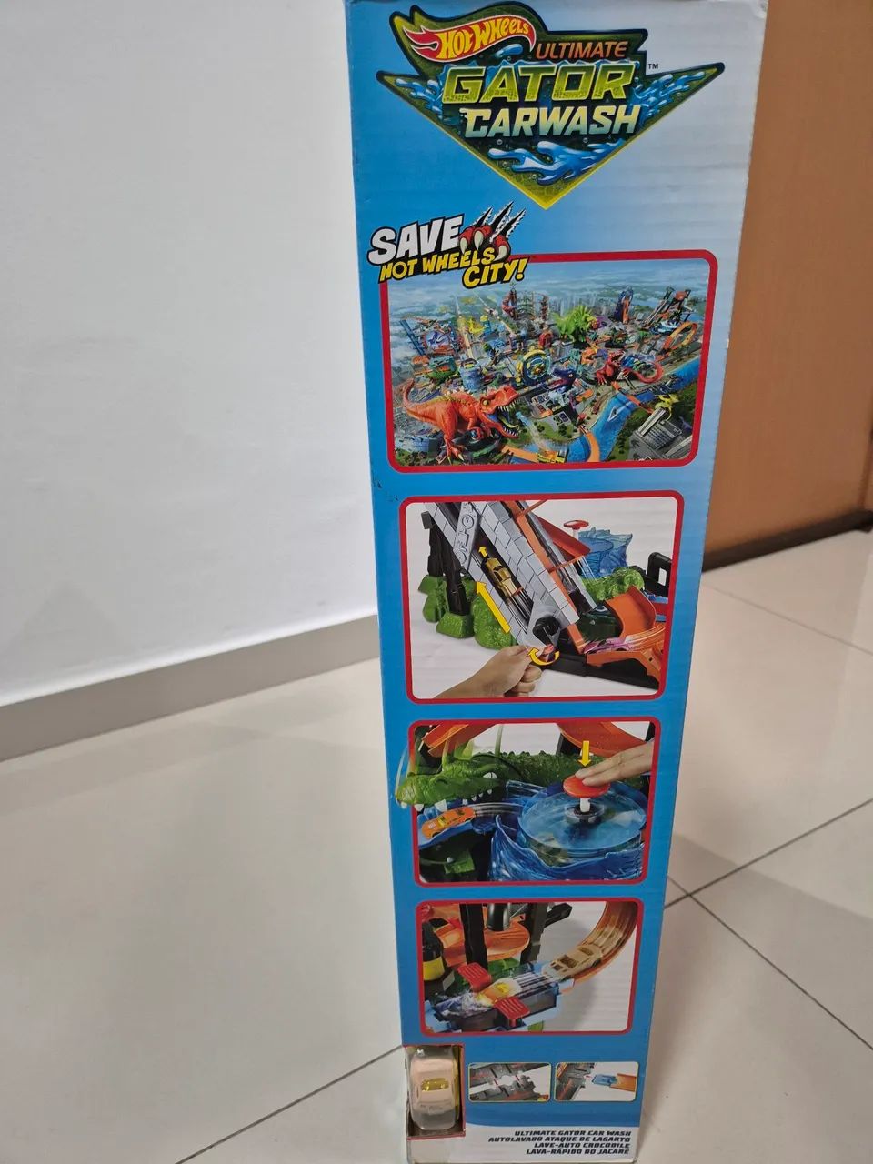 Pista Hot Wheels Autolavado Ataque De Lagarto Pista Autolavado