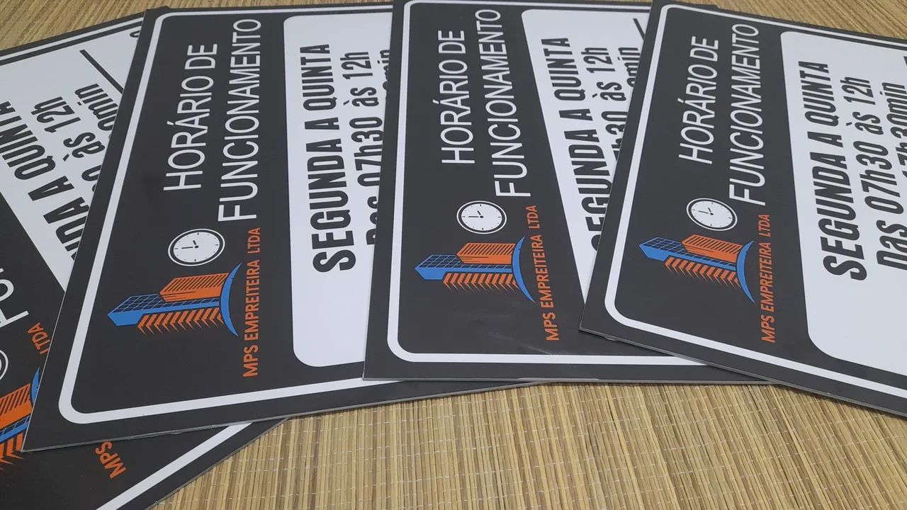 Kit 5 placas pvc  personalizasas 20x30 cm frente  - Foto 2