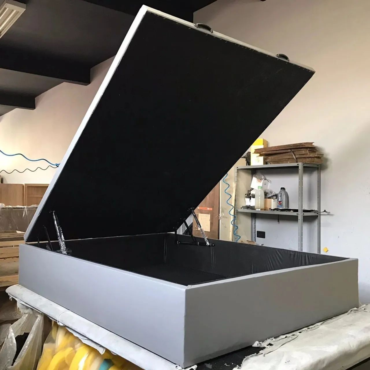 Cama Box de Casal com Baú - Nova