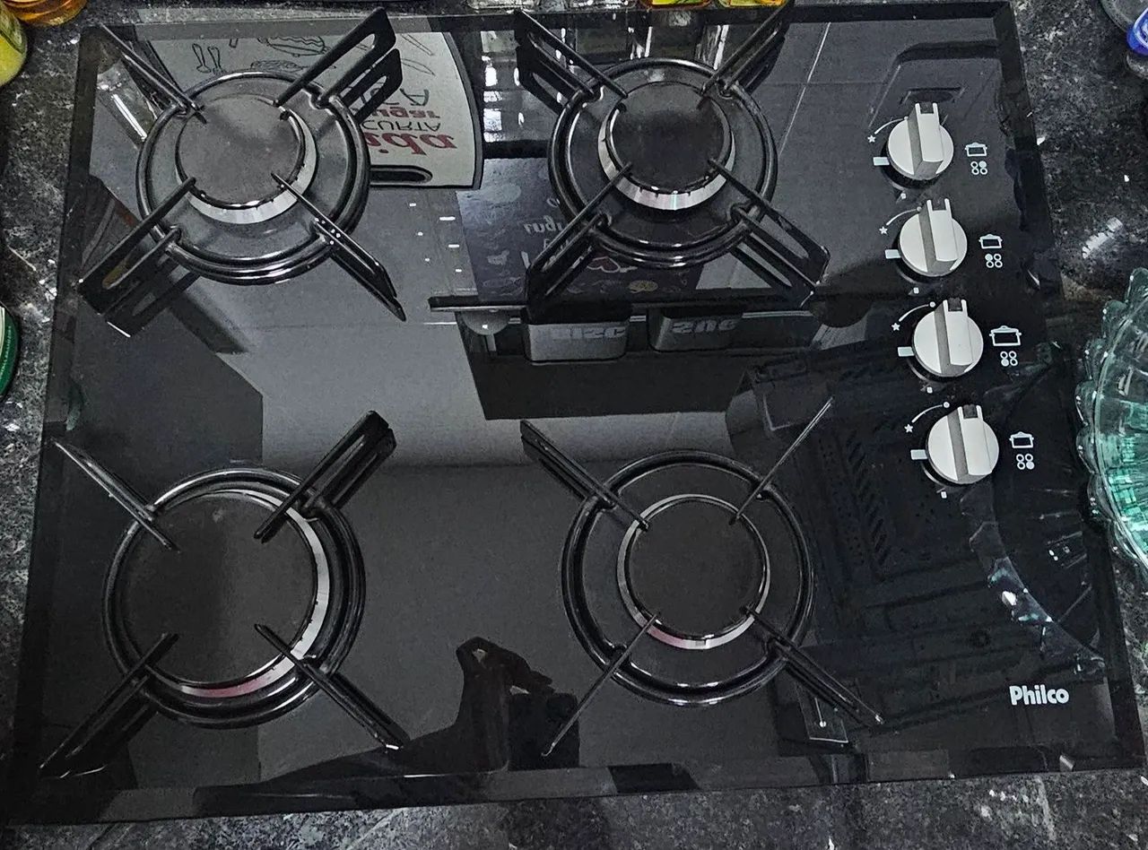 Fogão de Mesa Philco 4 Bocas - Preto