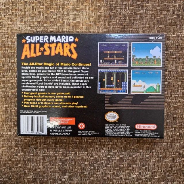 Super Mario All Stars Original Super Nintendo com Caixa Reprô - Foto 6