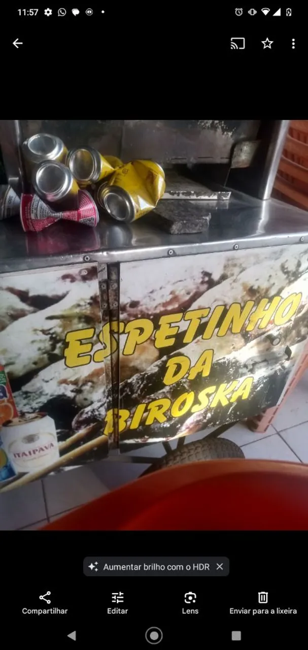 Carrinho de Espetinho da Biroska