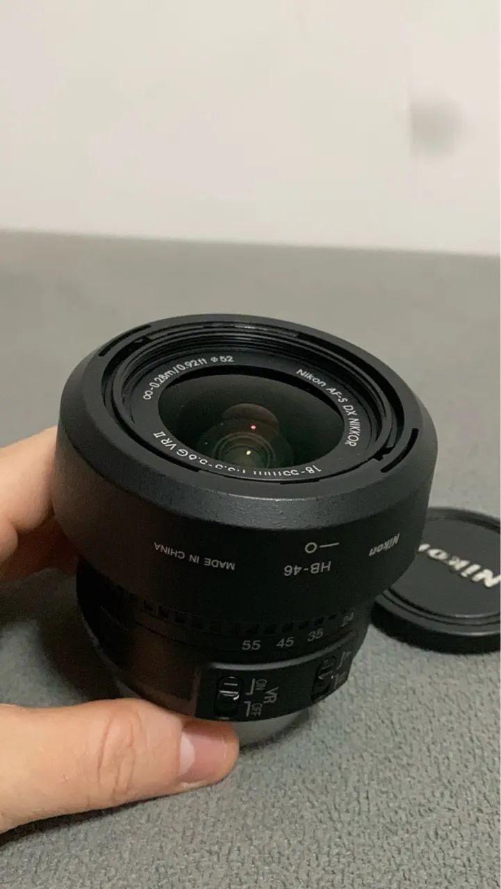 Lente Objetiva Nikon Af-s 18-55mm Nikkor F3.5-5.6g Vr Dx (Usado)