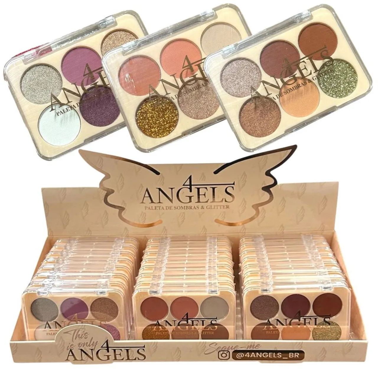 Paleta de Sombras e Glitter 4 Angels
