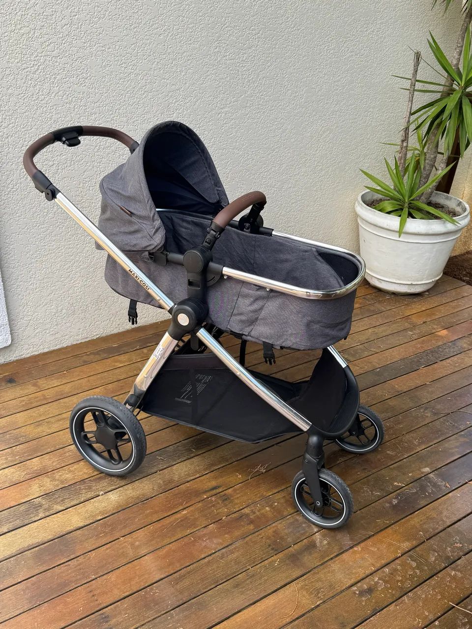 Carrinho de bebe ts anna luxe trio com bebe conforto pebble 360 twillic grey maxi cosi - Foto 4