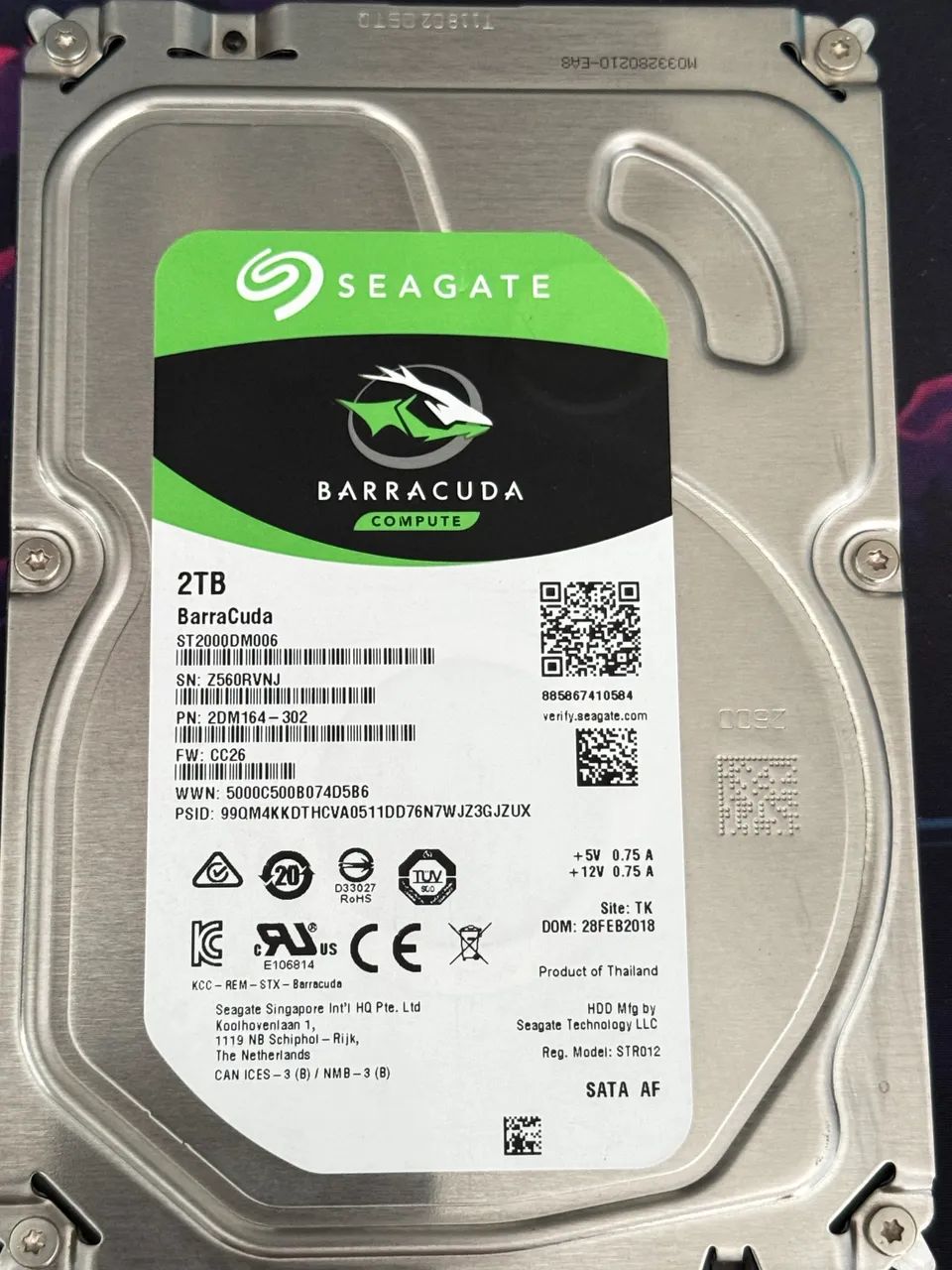 HD BARRACUDA 2TB