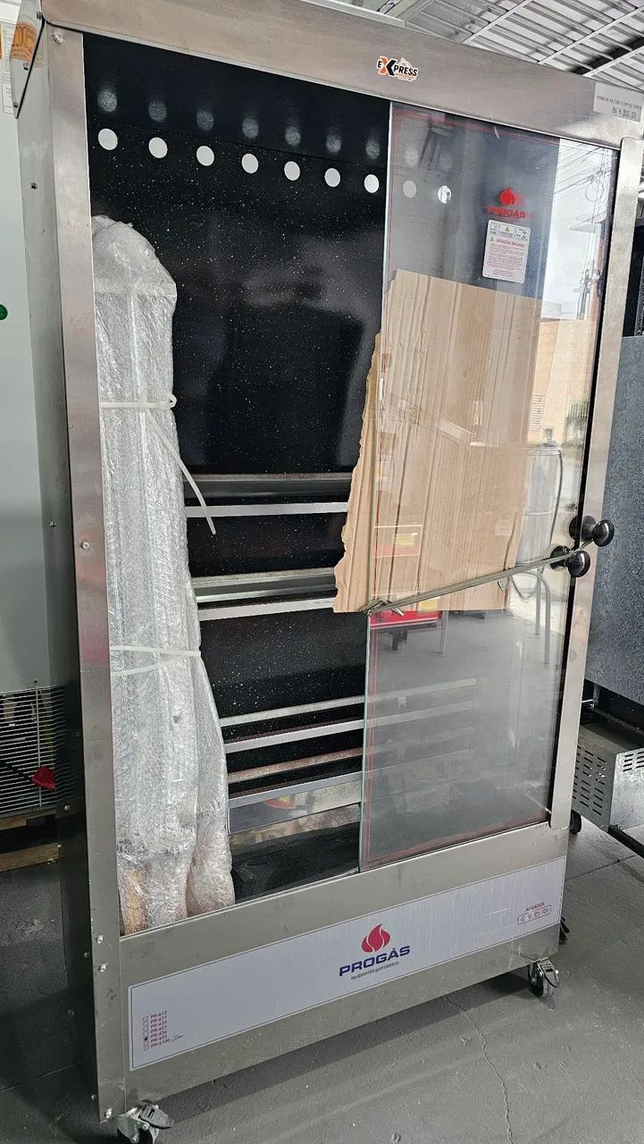 Assador de Frango/Express Progas 6 espetos giratórios 