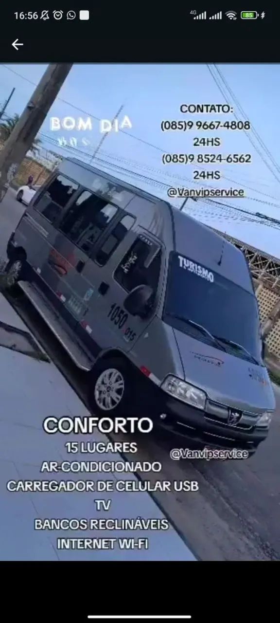 LOCAÇÃO DE VANS 15 LUGARES 