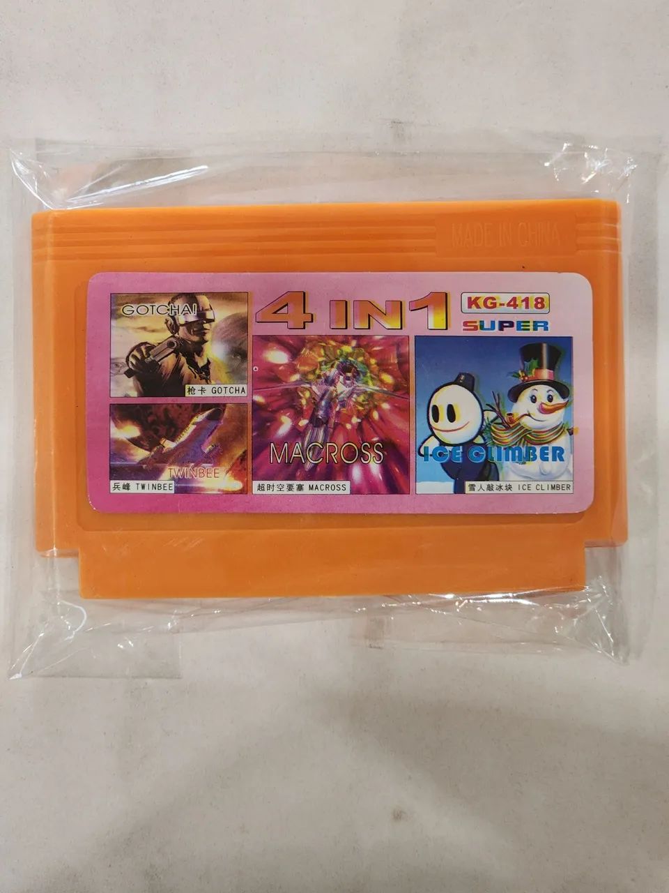 Cartucho de Jogo 4 em 1 para Nintendo 8 bits