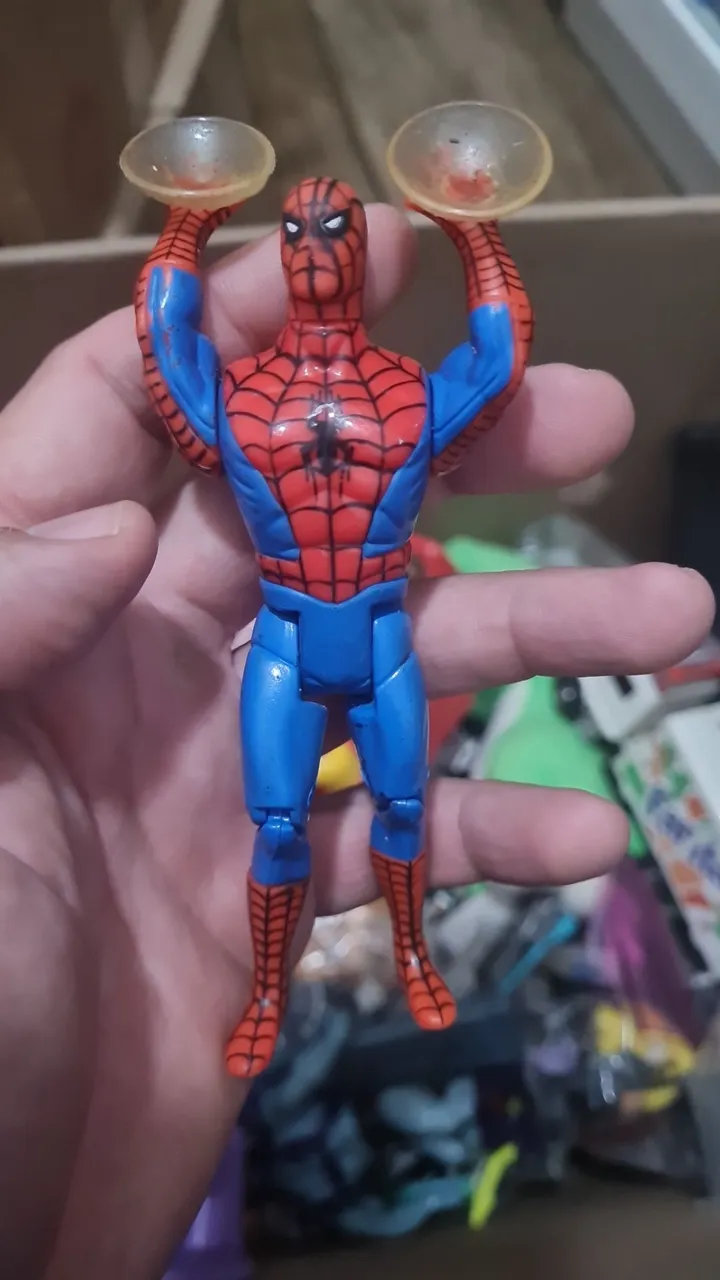 Boneco Spider-Man com ventosas - Colecionável