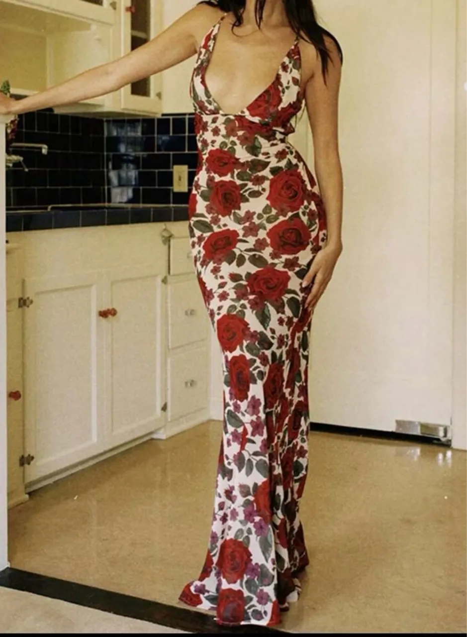 Vestido Longo Floral P