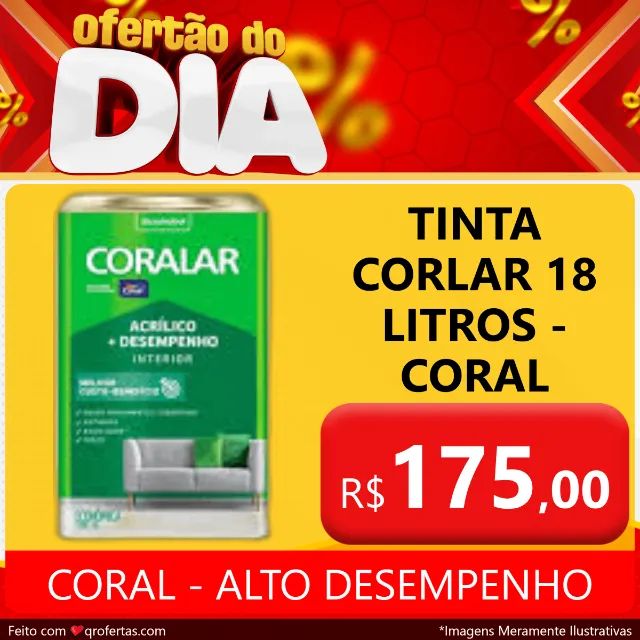 TINTA CORALAR LATA 18 LITROS - CORAL  - Foto 6