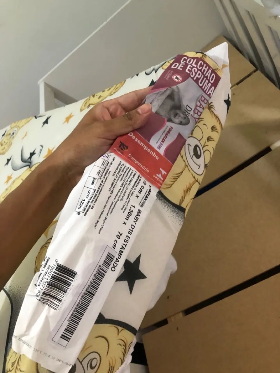 Colchão de espuma Baby D18 Estampado 1,30m x 70cm