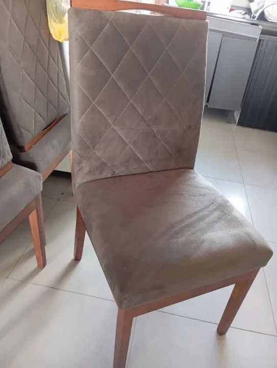 Cadeiras de jantar estofadas
