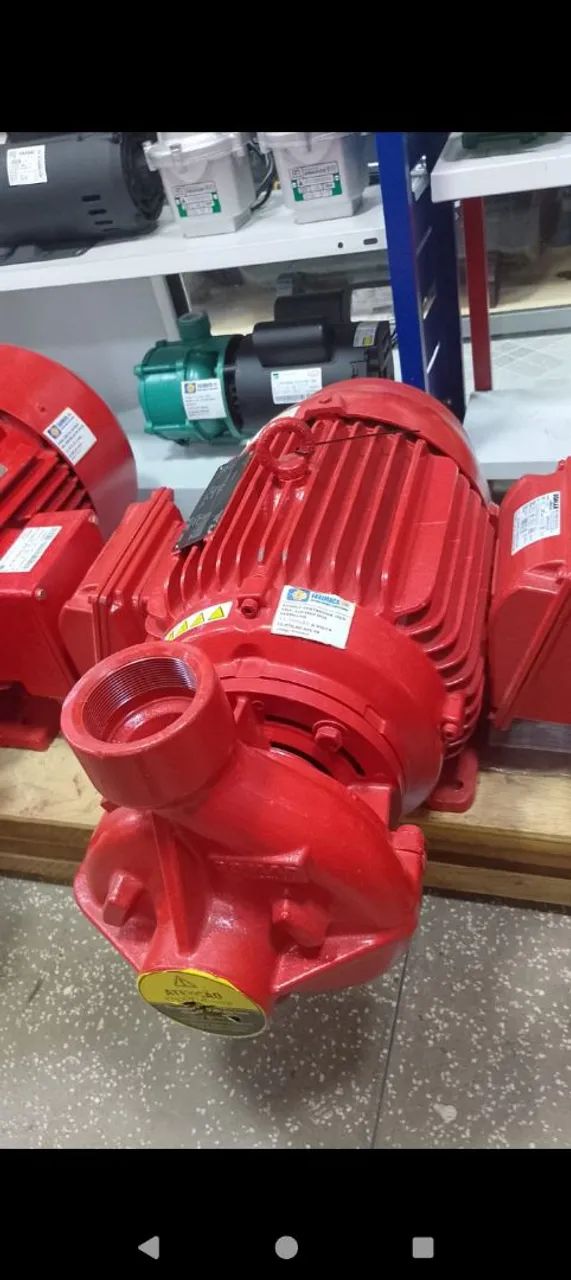 BOMBA DE COMBATE INCENDIO 25CV TRIF 220/380V/440 PRESSAO MÁX VAZAO MAX 71,2 SOMAR