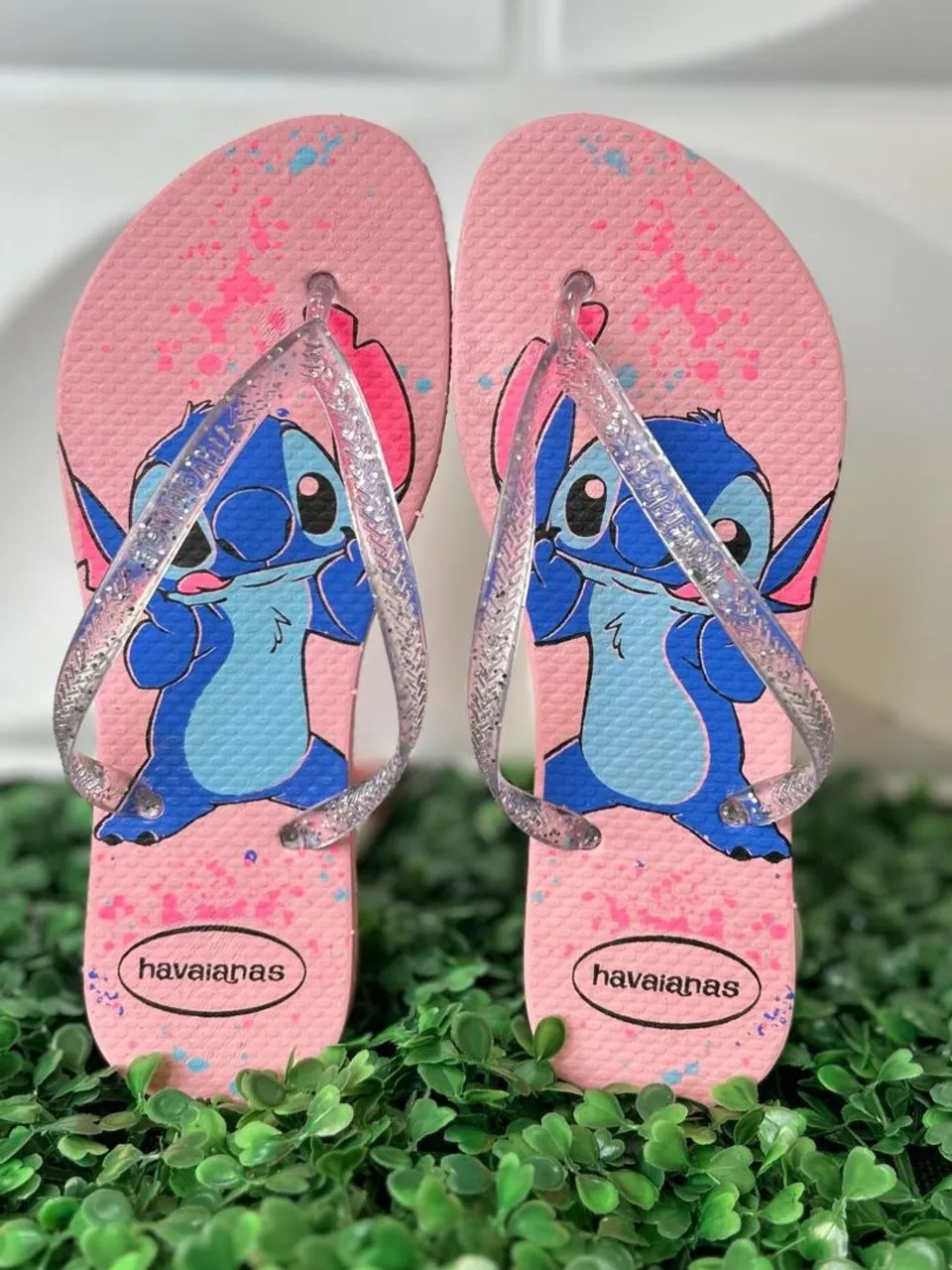 Chinelos Havaianas Stitch Rosa