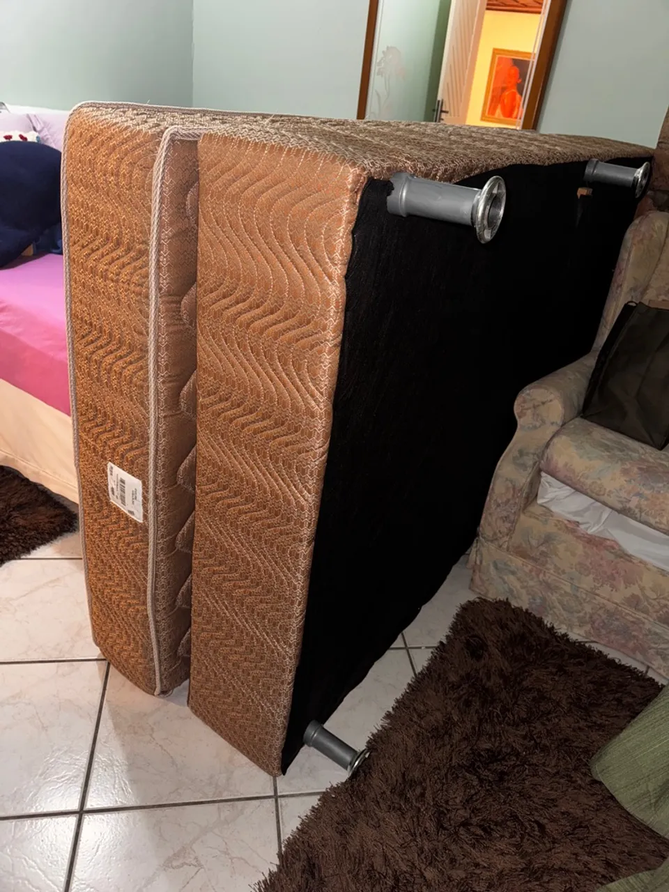 Cama com Box Semi Casal