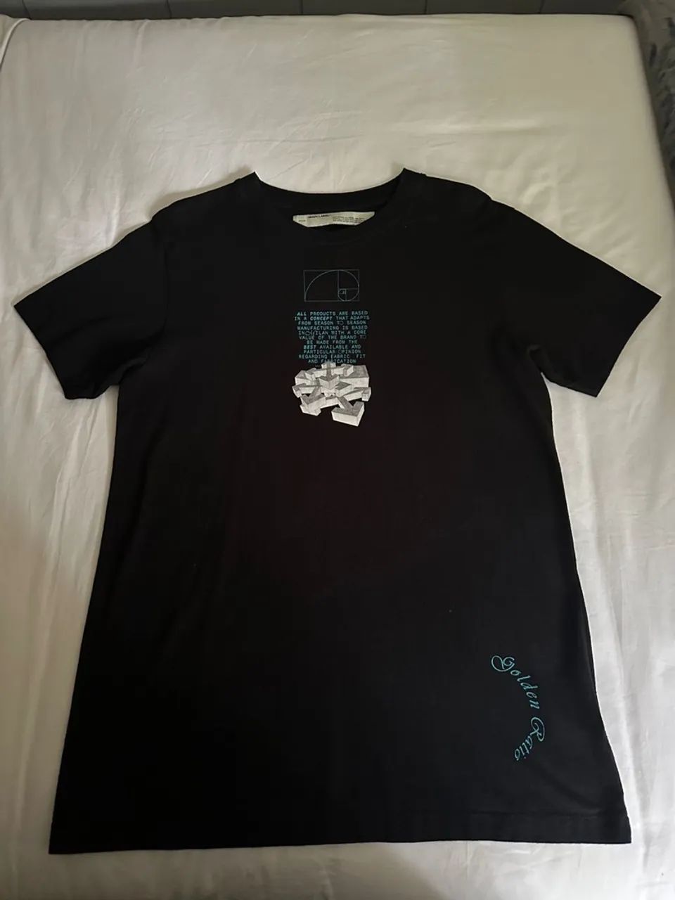 Camiseta Off-White Golden Ratio (original) - tenho sacola e dust bag. Aceito negociação 