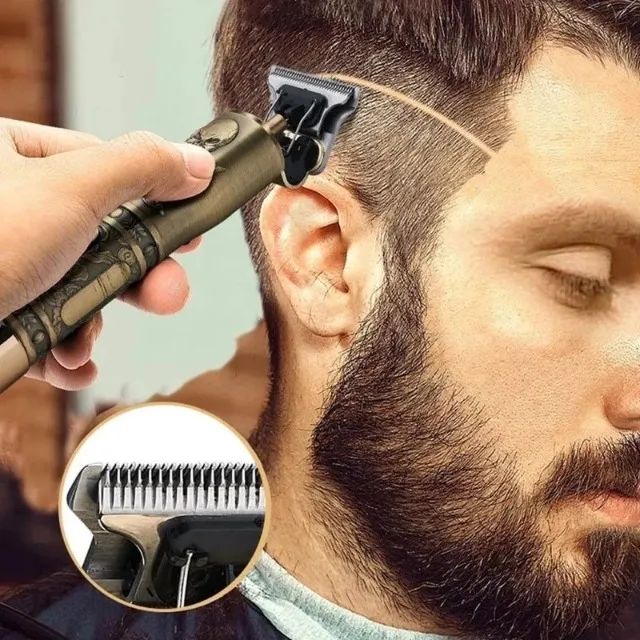 Máquina de Acabamento Cabelo Barba Dragão Recarregável wpp:43. * - Foto 2