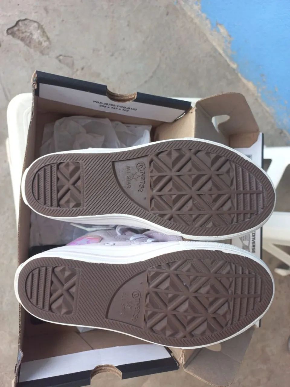 Tênis Allstar Glitter Lilas Converse Infantil - Tamanho 30 - Foto 4