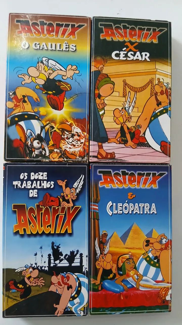 4 fitas vhs Asterix - DVD, Blu-Ray e Vídeo Cassete - Marajó, Belo
