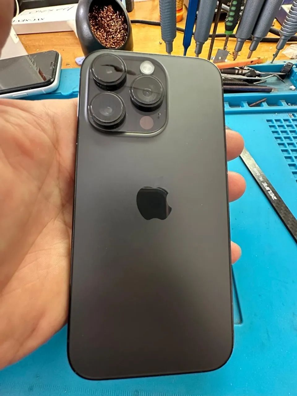 Carcaça iPhone 14 pró preta - Peça de Reposição - Foto 3