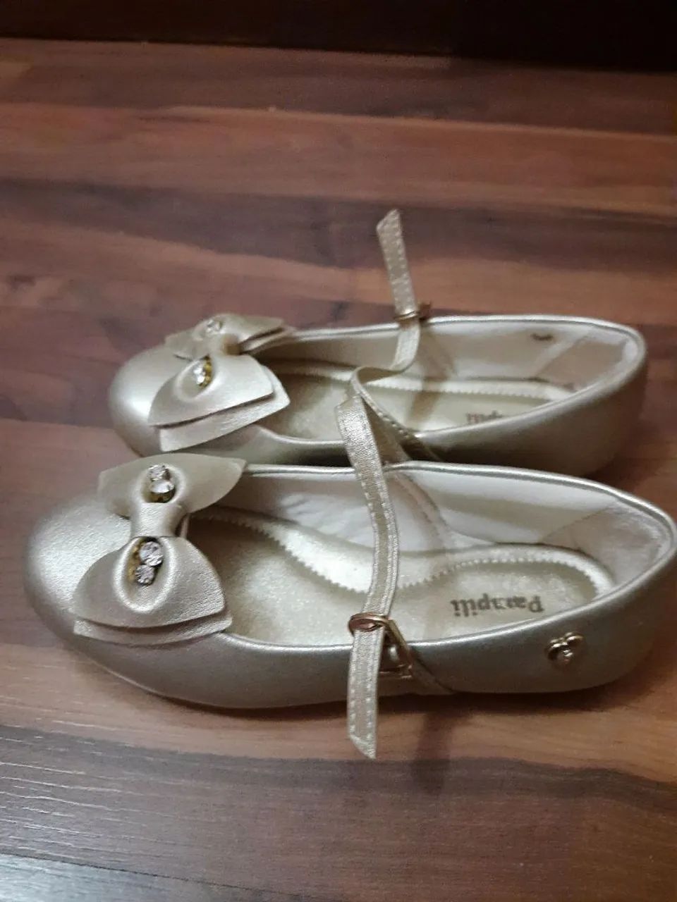 Sapatilha Pampili dourada n°27 - Foto 2