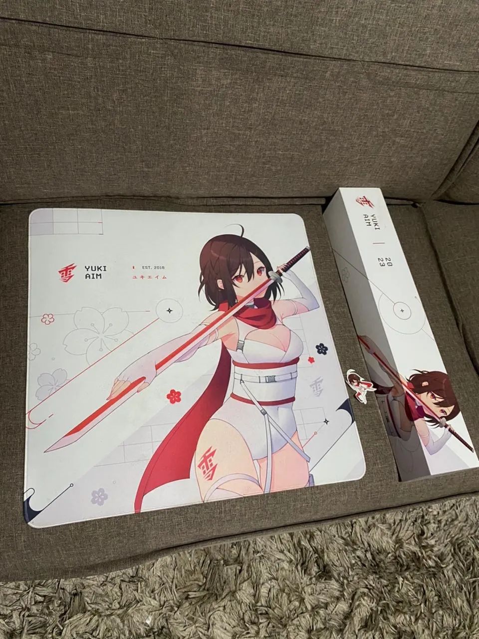 Mousepad Yuki Aim katana white edition 2023 - Periféricos e