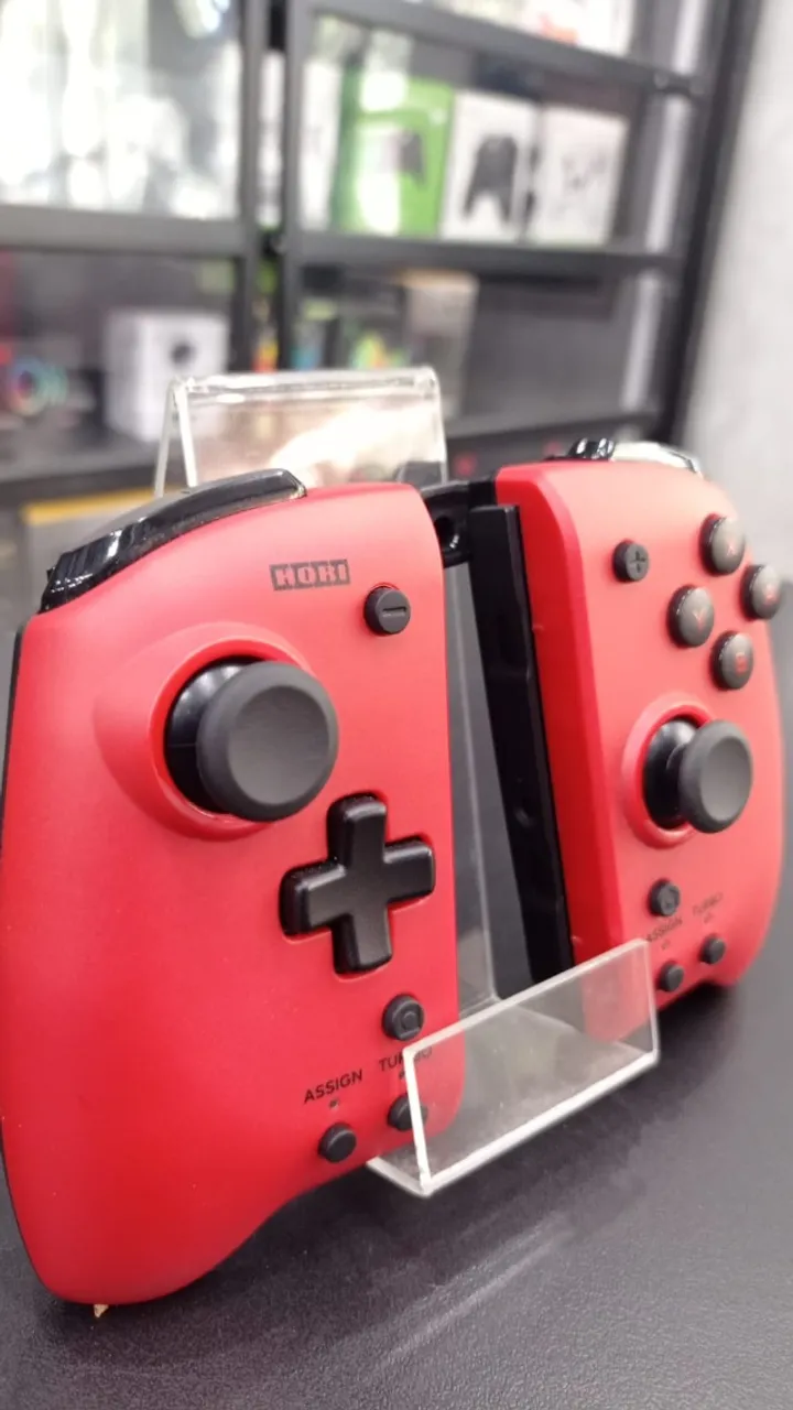 Controle Joycon Pro Vermelho para Nintendo Switch - HORI | Ergonomico e Alta Performance