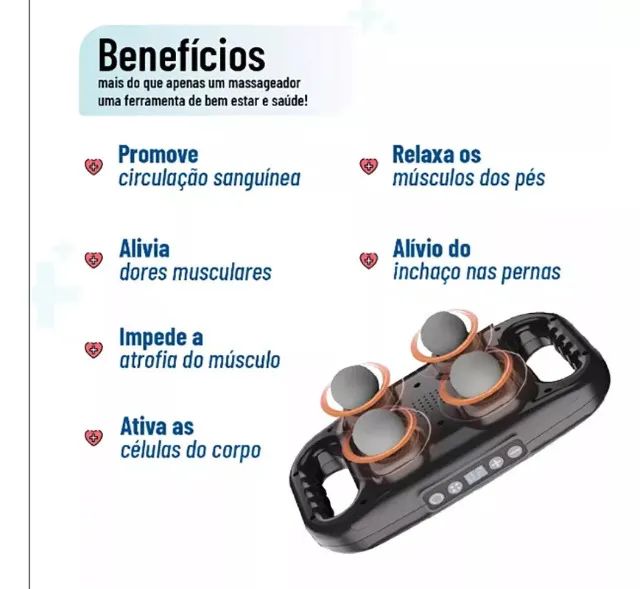 Massageador Multifuncional 4 Cabeças Tomate AM-026 - Foto 6
