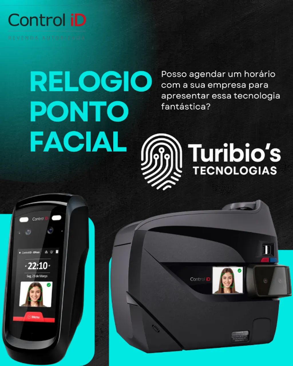 Relógio Ponto IDface Facial