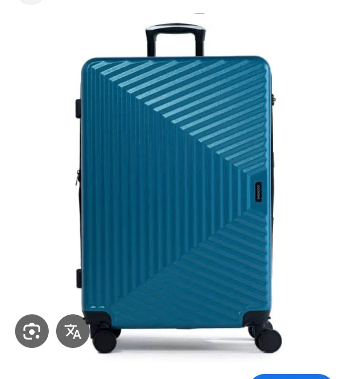 Mala de viagem azul 150$com design moderno