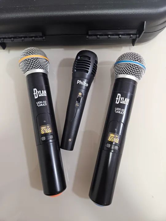 Torre de Som Gradiente 1200W + Micofones Dylan 2x30 Canais Digital, Karaokê Completo!! - Foto 5