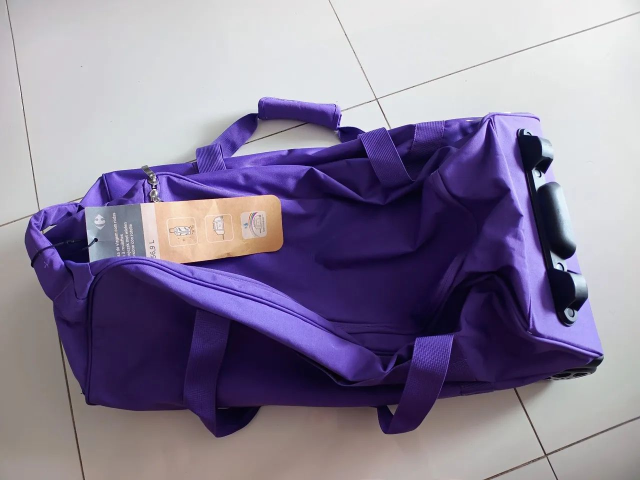 Bolsa de viagem com rodinhas.Nova. - Foto 3