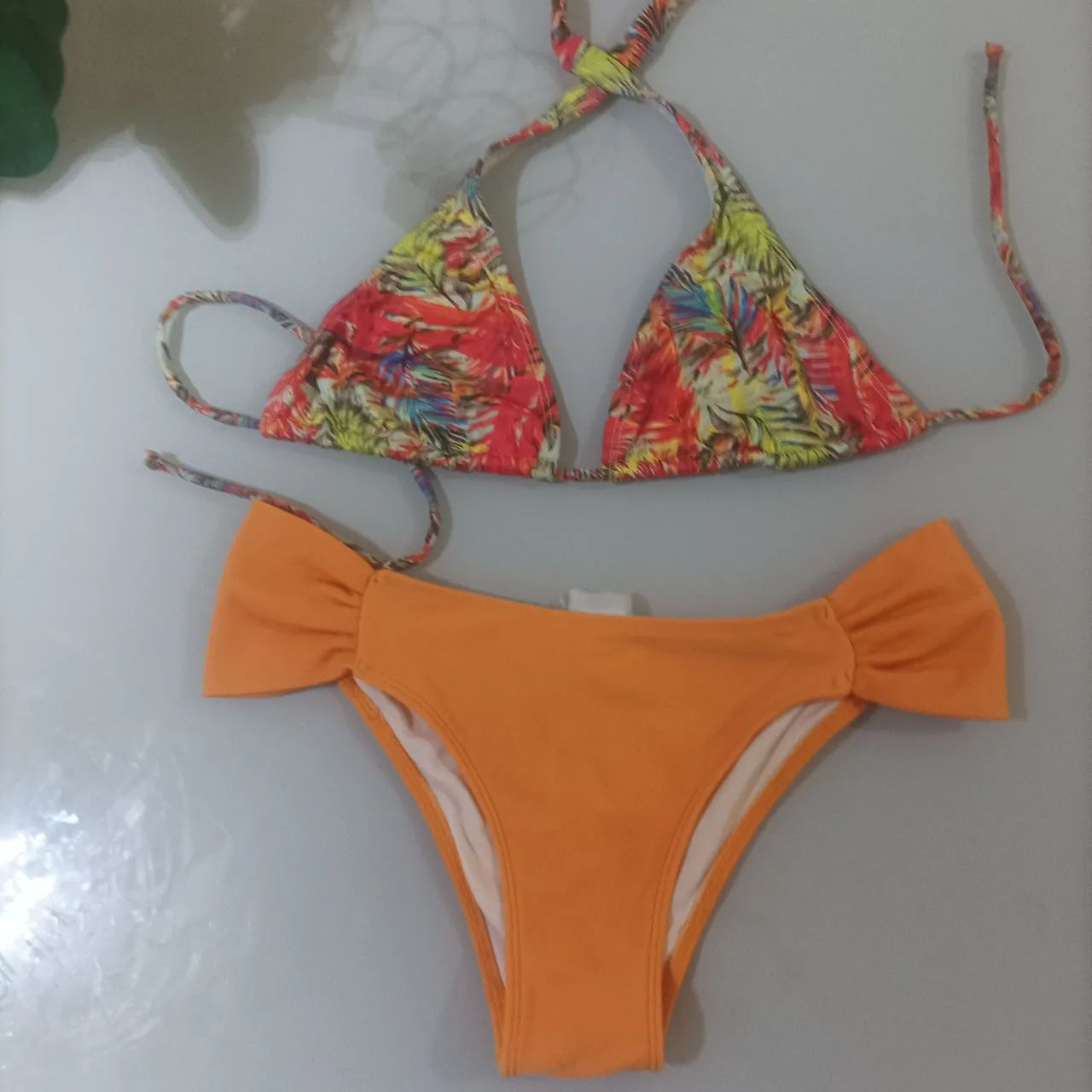 Body de praia estampado e biquíni  - Foto 4