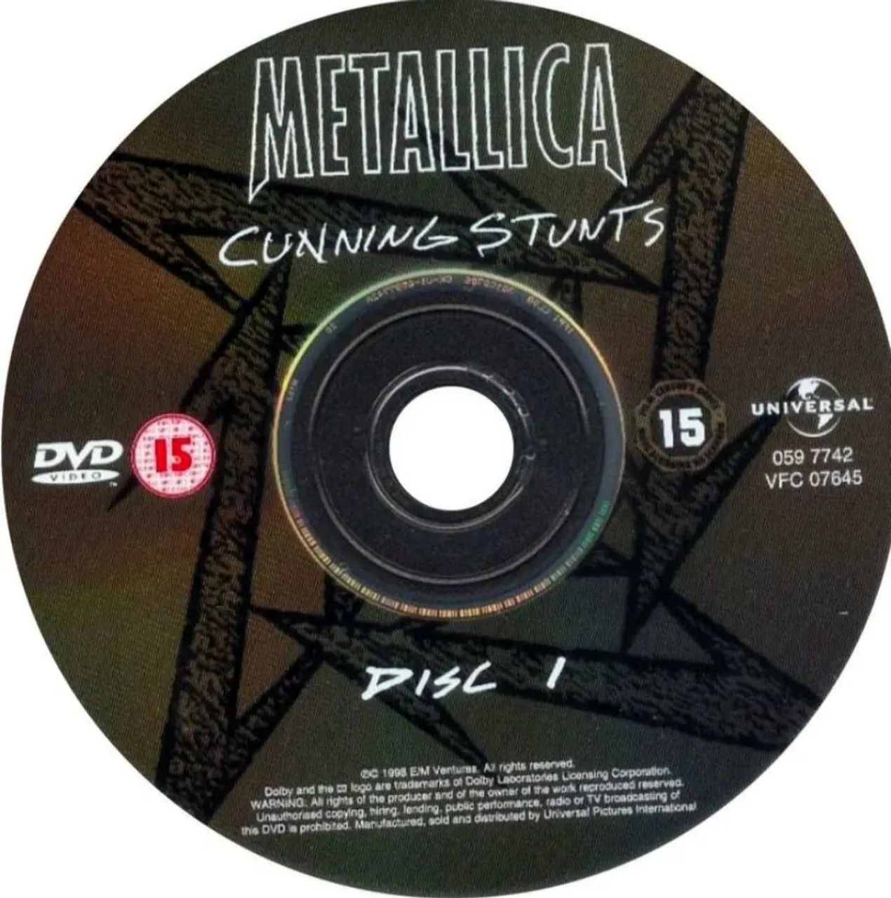 DVD Metallica - Cunning Stunts 1997 - Foto 2