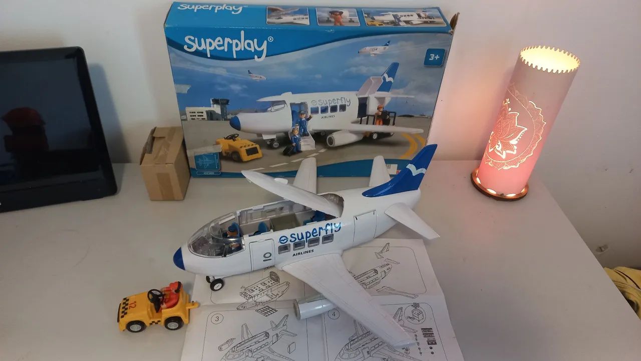 Avião Superfly Superplay - Brinquedo de Montar