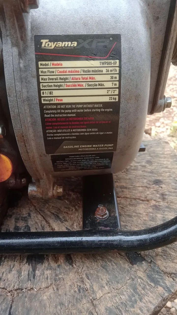 Motobomba a gasolina