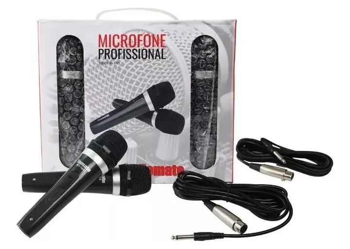 Kit 2 Microfones Profissionais - Alta Qualidade