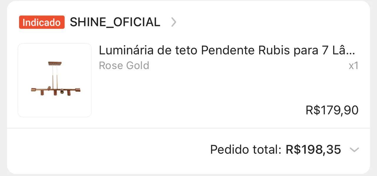 Luminária pendente 7 lâmpadas  - Foto 3