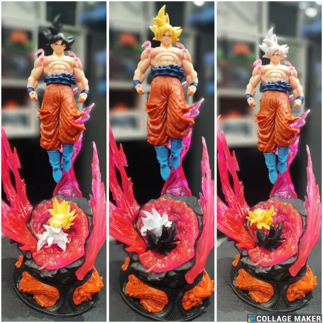 Action Figure Goku 25cm com 3 cabelos intercambiaveis Dragonball NOVO - Envio pelo OLXPAY