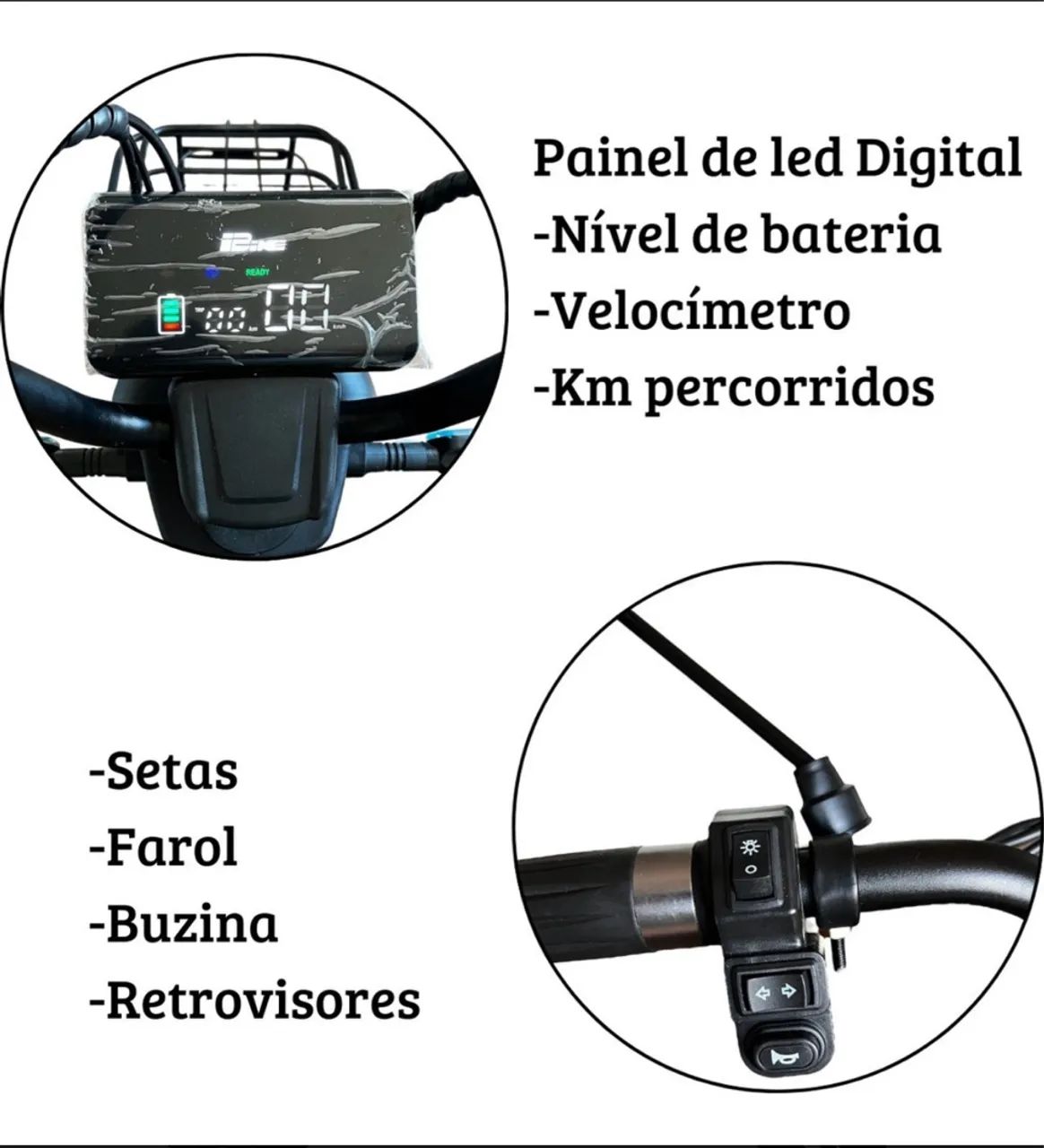 Bicicleta elétrica Happy 350w - Foto 3