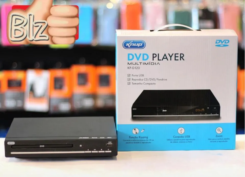 DVD Player Knup Multimídia KP-D120