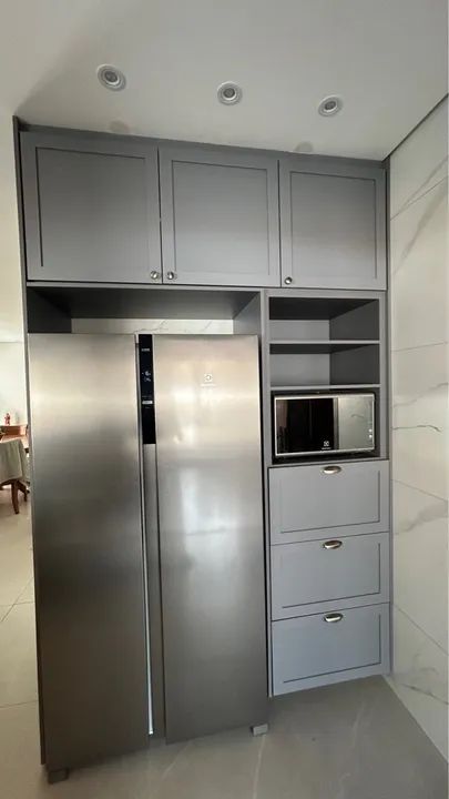 Armário de Cozinha Cinza Escuro - Foto 2