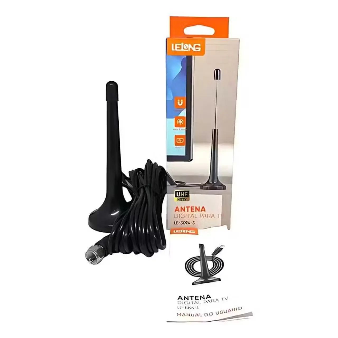 Antena Digital Interna UHF HDTV LeLong - Foto 3